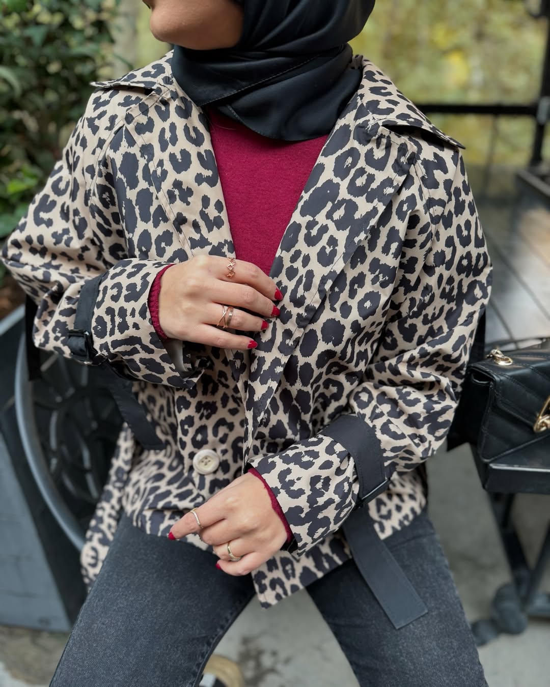 ترنچ کت پلنگی