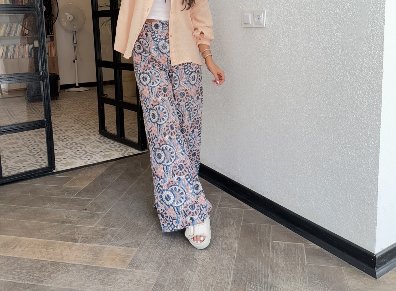 شلوار طرحدار موژان