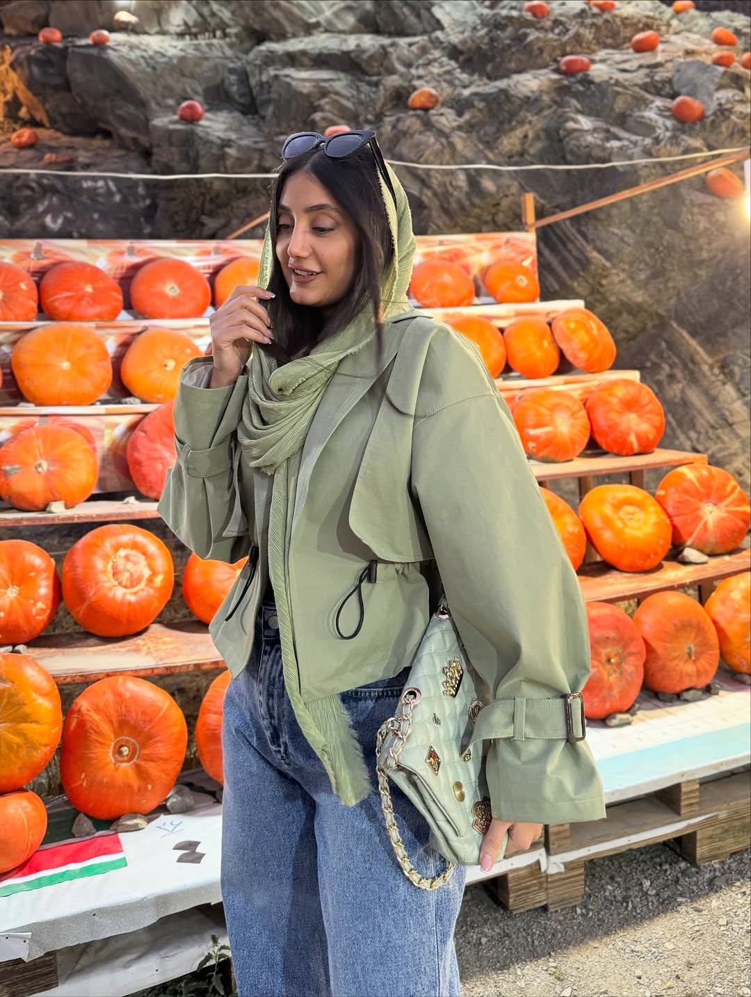 ترنچ کت پسته