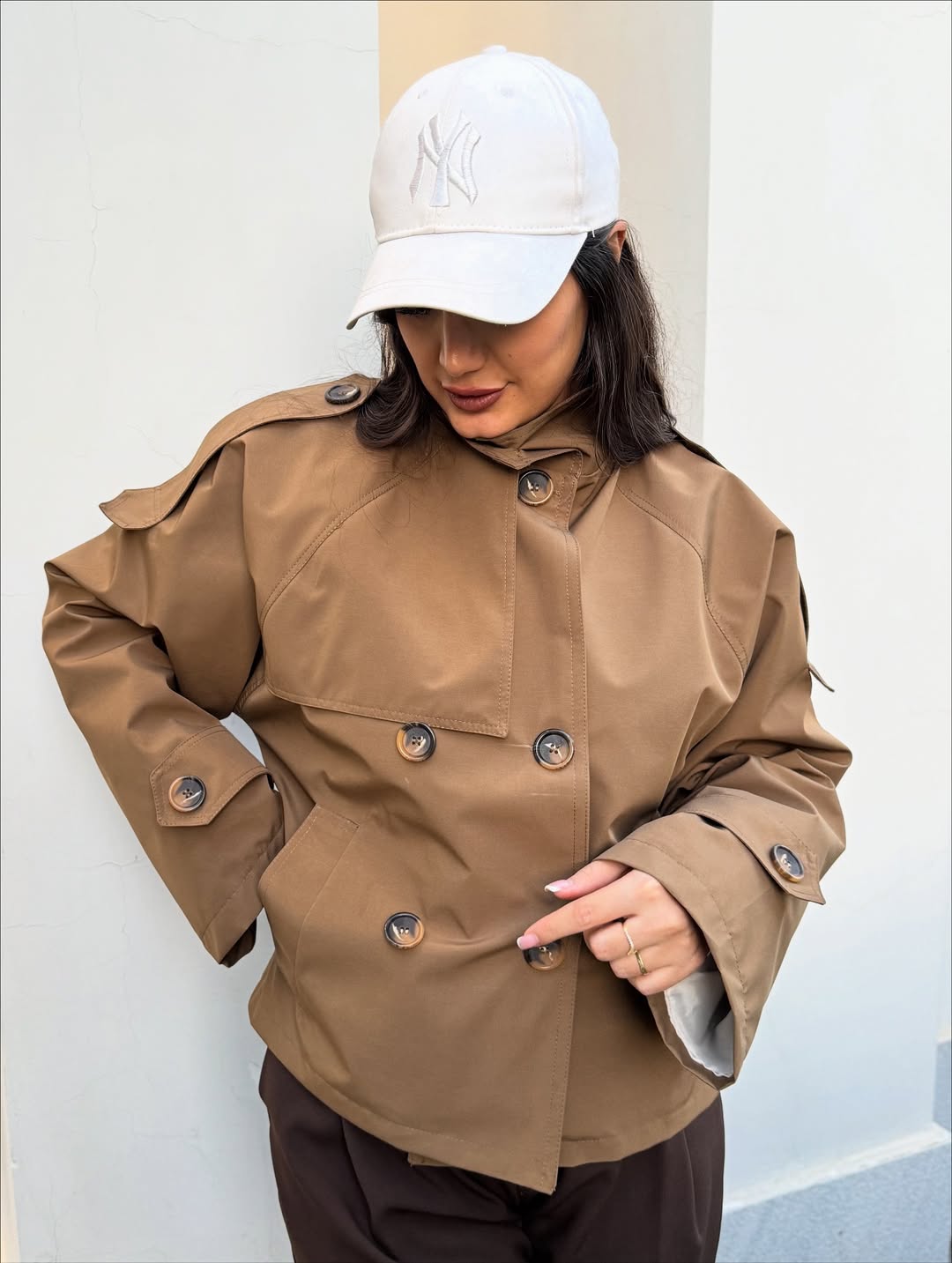 ترنچ کت شکلات فری سایز