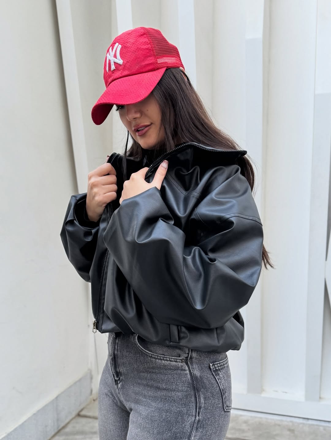 کت چرم ترندی طرح زارا